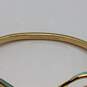 Designer Kate Spade Gold-Tone Enamel Skinny Mini Bow Hinged Bangle Bracelet image number 4