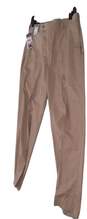 NWT Mens Tan Regular Fit Flat Front Dress Pants Size 34x30 image number 2