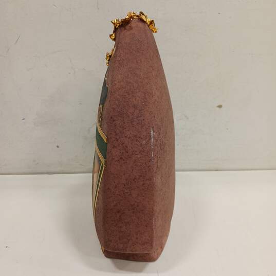 Signed Moose Motif Pottery Decorative Vase image number 2