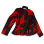 NWT Womens Multicolor Long Sleeve Peplum Open Front Blazer Size Medium image number 2