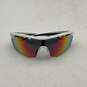 Rawlings Mens White Half Rim Sport Sunglasses With Multicolor Reflector Lenses image number 3