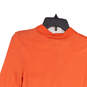 NWT Womens Bright Peach Spread Collar Long Sleeve Button-Up Shirt Size S image number 4