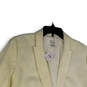 NWT Womens White Long Sleeve Peak Lapel Pockets One Button Blazer Size 22 image number 3