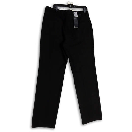 NWT Mens Black Flat Front Pockets Straight Leg Chino Pants Size 38x34 image number 2