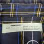 AUTHENTICATED MENS OFF-WHITE PLAID CHECK PRINT L/S SHIRT SZ XS image number 4