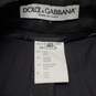 Dolce & Gabbana Wms Charcoal Grey Wool Striped 2PC Suit Size 40 AUTHENTICATED image number 4