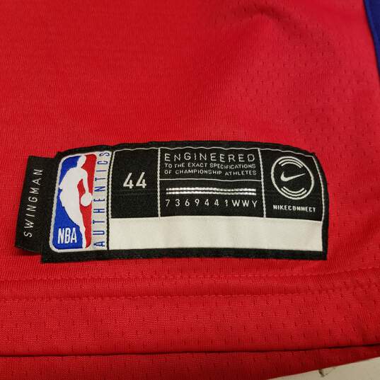 Mens Red Philadelphia 76ers Ben Simmons #25 Basketball NBA Jersey Size M image number 4