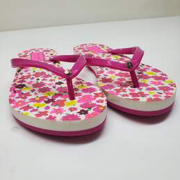 Kate Spade Floral Pink Flip Flops Women's Size 7-8 alternative image