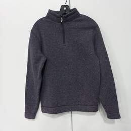 Peter Millar Quarter Zip Purple And Gray Fleece Pullover Jacket Size S NWT