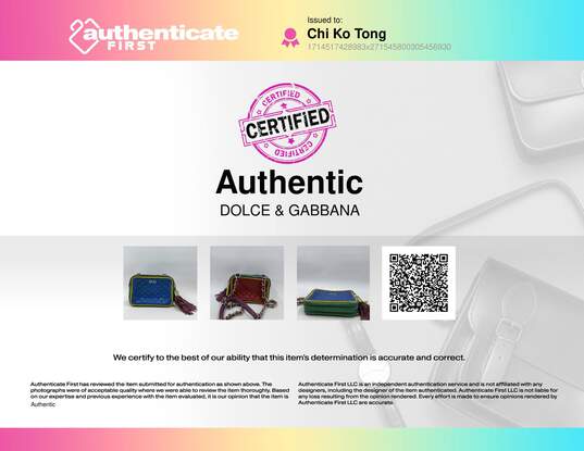 Authentic Dolce & Gabbana Multicolor Leather Handbag image number 8