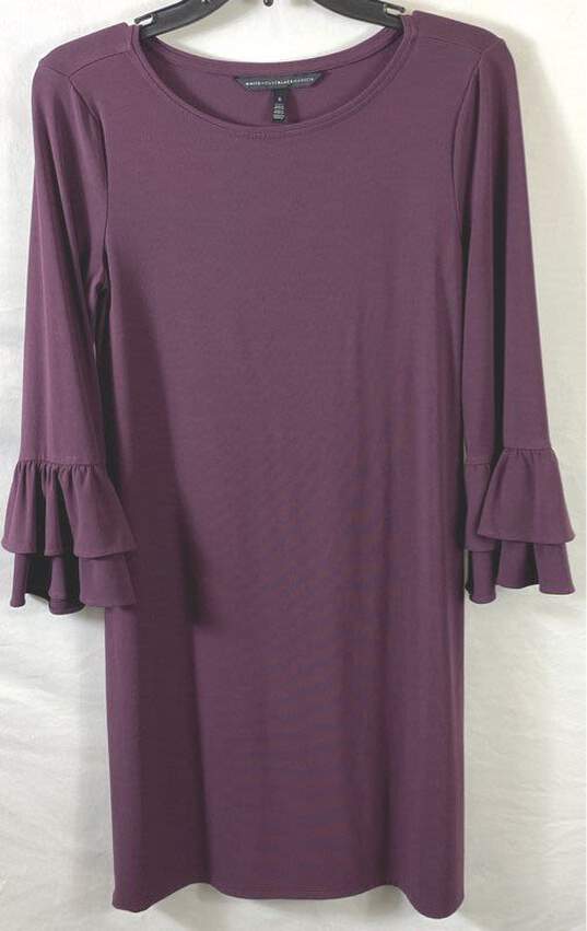 White House Black Market Women Purple Blouse S image number 1