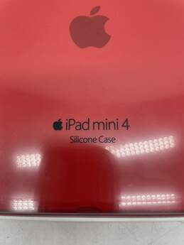 Red Ipad Mini 4 Rectangle 7.9 Inch Silicone Smart Cover Case W-0540580-H