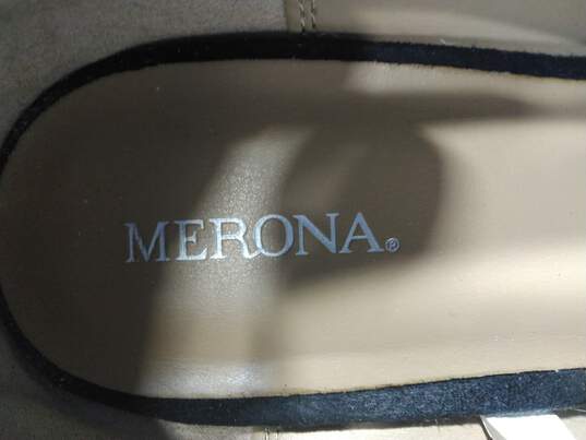 Women's Black Merona Wedge Heel Shoes Size 9 image number 7