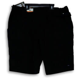 NWT Mens Black Flat Front Regular-Fit Pockets Cargo Shorts Size 40 alternative image