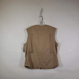 Mens Sleeveless Flap Pockets Hunting Full-Zip Vest Jacket Size Medium alternative image