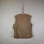 Mens Sleeveless Flap Pockets Hunting Full-Zip Vest Jacket Size Medium image number 2