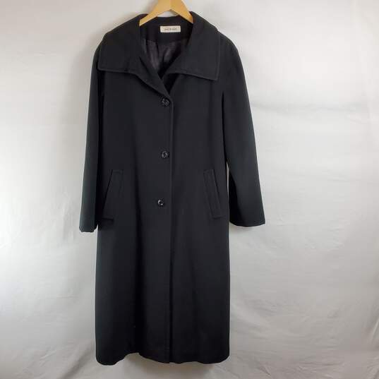 Isaac Mizrahi Women Black Coat Sz 10 image number 1