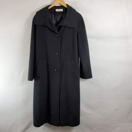 Isaac Mizrahi Women Black Coat Sz 10