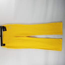 New York & Company Women Yellow Leggings XS