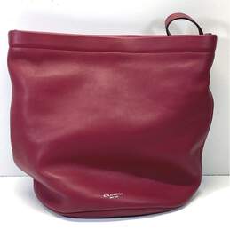 Coach Leather Legacy Tassel Bucket Shoulder Bag Red alternative image