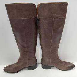 Franco Sorto Knee-High Brown Leather Boots Size 10M alternative image