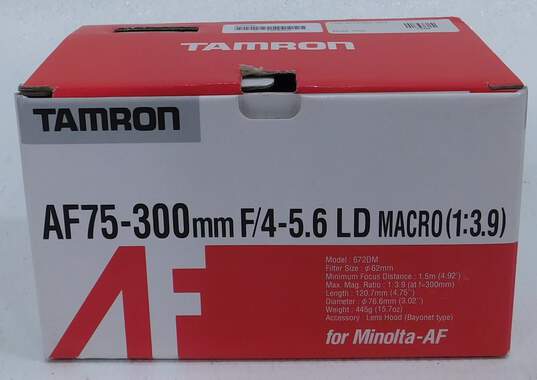 Tamron AF 75-300mm F/4-5.6 LD Tele-Macro (1:3.9) Lens For Minolta AF image number 1