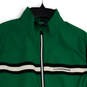 Mens Green Mock Neck Sleeveless Activewear Full-Zip Vest Size Large image number 4