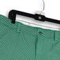 NWT Mens Green Printed Opti-Dri Flat Front Pockets Chino Shorts Size 38 image number 3