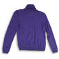 Womens Blue Tight-Knit Long Sleeve Turtle Neck Pullover Sweater Size P image number 2