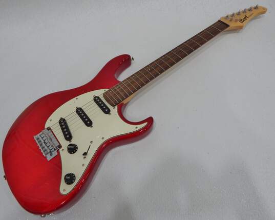 Cort Brand G 200/G Series Model Red Electric Guitar w/ Soft Gig Bag and Accessories image number 2
