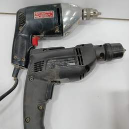 Pair of Craftsman 3/8" Corded Electric Drills alternative image