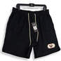 NWT Mens Black Adjustable Waist Slash Pocket Pull-On Sweat Short Size L image number 1
