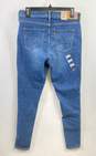 Levi's Women Blue High Rise Skinny Jeans Sz 31 image number 2