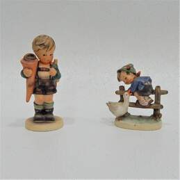 Vintage Goebel Hummel Little Scholar & Barnyard Hero Figurine Bundle