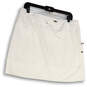 Womens White Tee Time Flat Front Pull-On Tennis Atheltic Skort Size Large image number 1