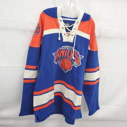 ’47 Brand NBA New York Knicks Cotton Lacer Hoodie Sweatshirt Men's Size XXL