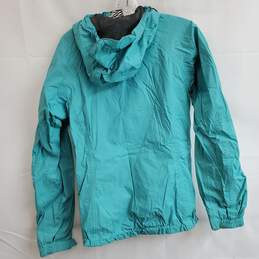Columbia aqua blue waterproof zip jacket women's M alternative image