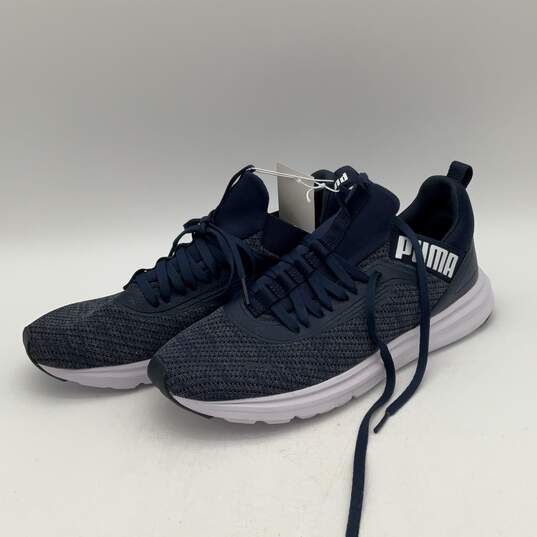 NWT Mens Enzo Beta Woven V3 Blue Low Top Lace Up Running Shoes Size 9 image number 3