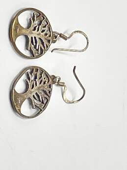 925 Sterling Silver Womens Tree Branch Dangle Earrings 4,6g J-0528637-D-03 alternative image
