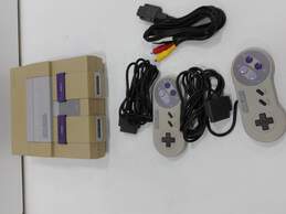 Vintage Super Nintendo Entertainment System with Two Controllers