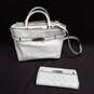 2PC Teal Satchel Style Handbag & Matching Wallet image number 1