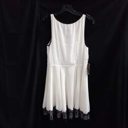 Express Ivory & Black Lace Trim Tank Style Dress Size 6 - NWT alternative image