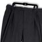 NWT Mens Gray Pleated Classic Fit Pockets Straight Leg Dress Pants Sz 40x30 image number 3