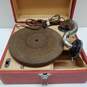 Vintage PAL Portable Electric Phonograph w/ Golden Record Untested For Parts/Repair image number 2