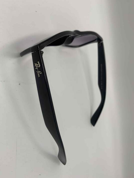 Unisex Purple Black Acetate Gradient Lens Lightweight Square Sunglasses image number 2