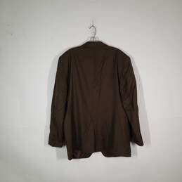 Mens Wool Notch Lapel Long Sleeve Front Pockets Single Breasted Blazer Size 46R alternative image