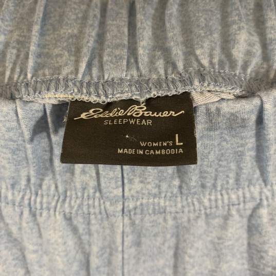 Women's Blue Eddie Bauer Pajama Set, Sz. L image number 6