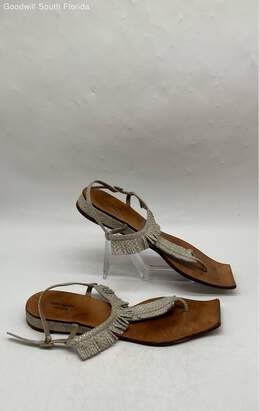 Kate Spade New York Womens Gray Open Toe Buckle T Strap Sandals Size 9.5 alternative image