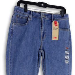 NWT Womens Blue 721 Medium Wash Pockets High Rise Skinny Leg Jeans Size 12