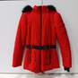Michael Kors Red Puffer Style Pea Coat Size M image number 1